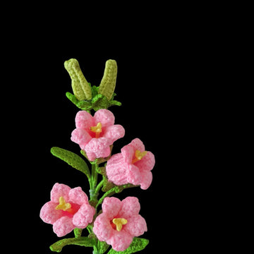 Crochet Canterbury bells flowers