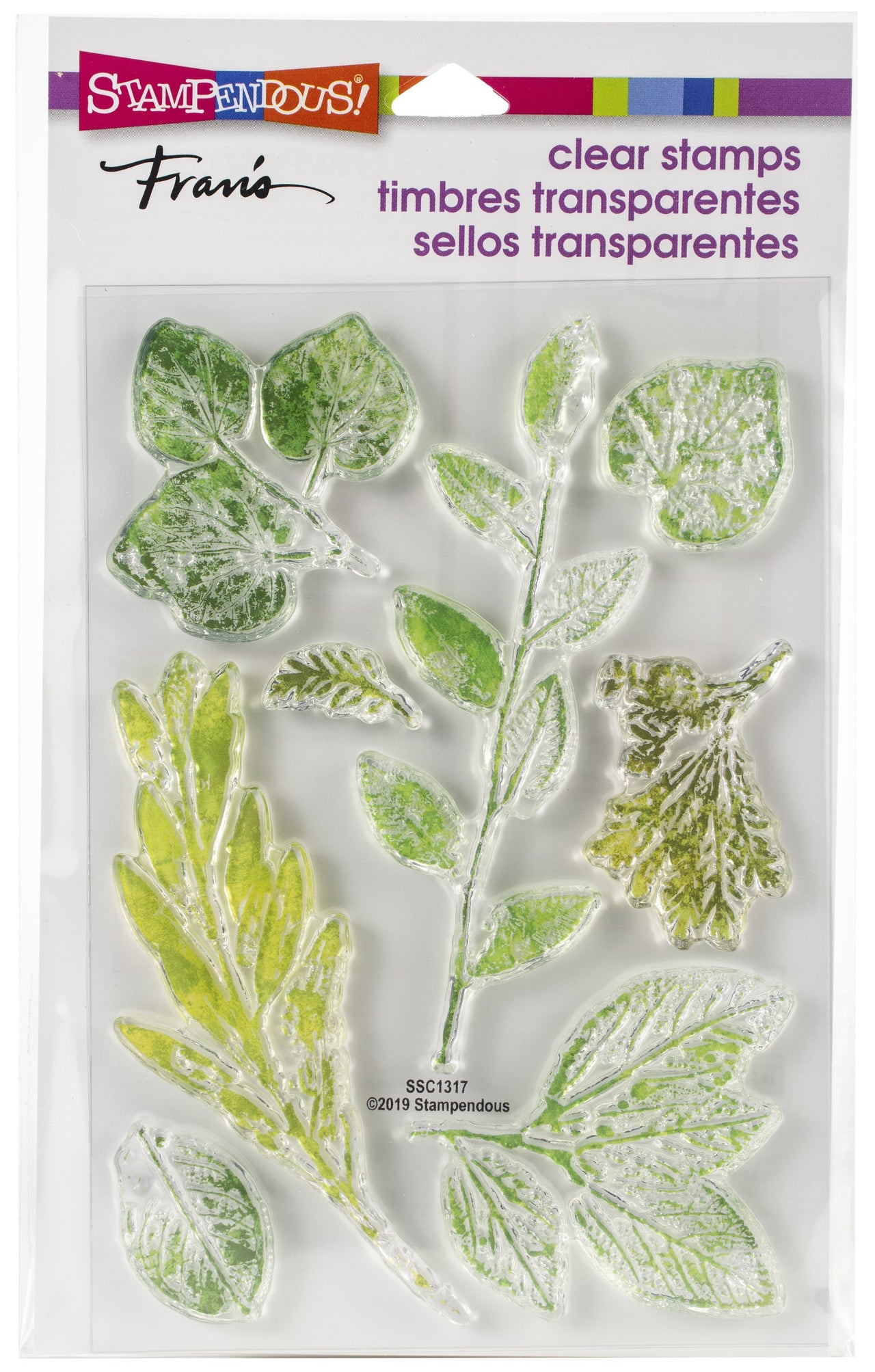 Stampendous Perfectly Clear Stamps - Leafy Imprint
