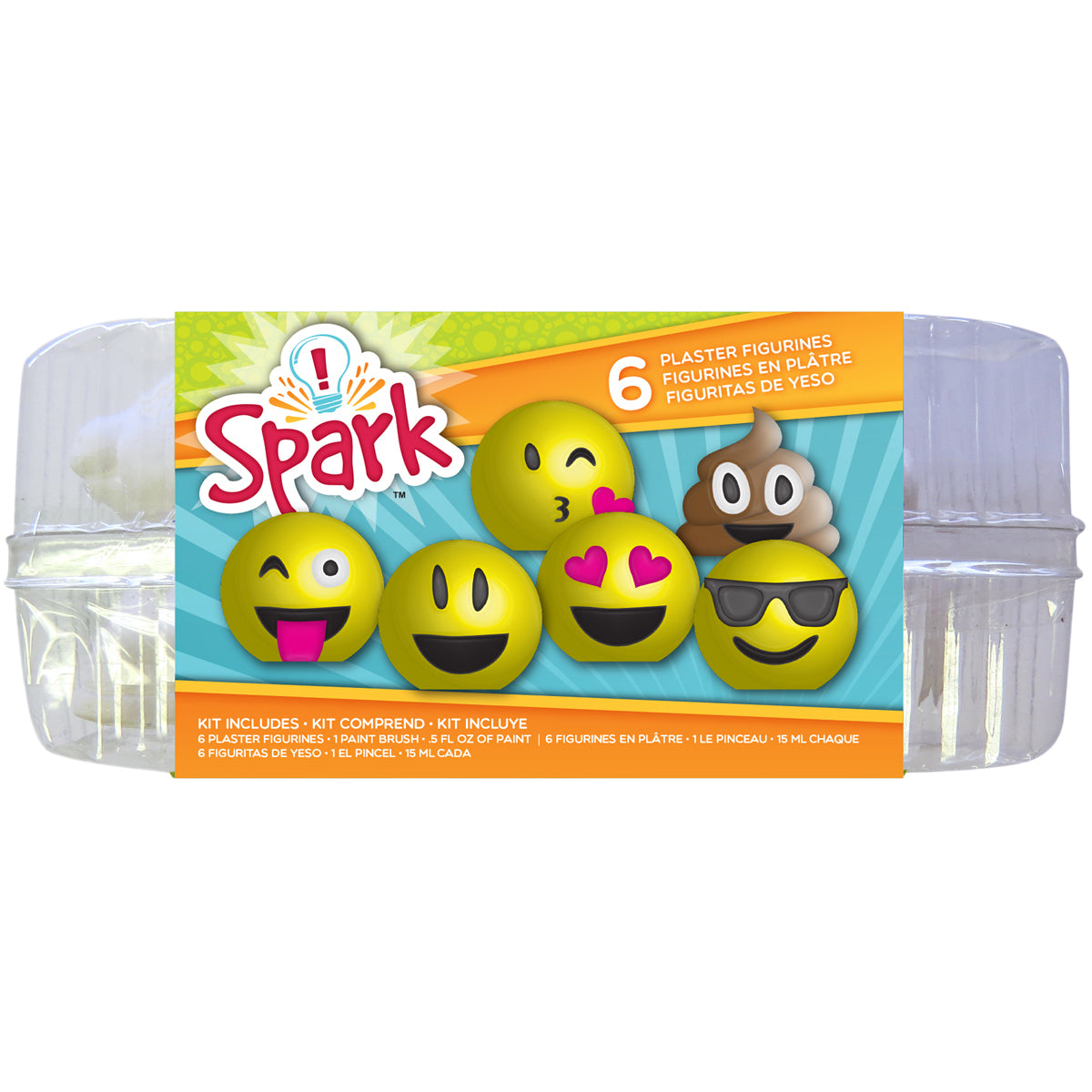 American Crafts Spark Plaster Value Pack - Emoji