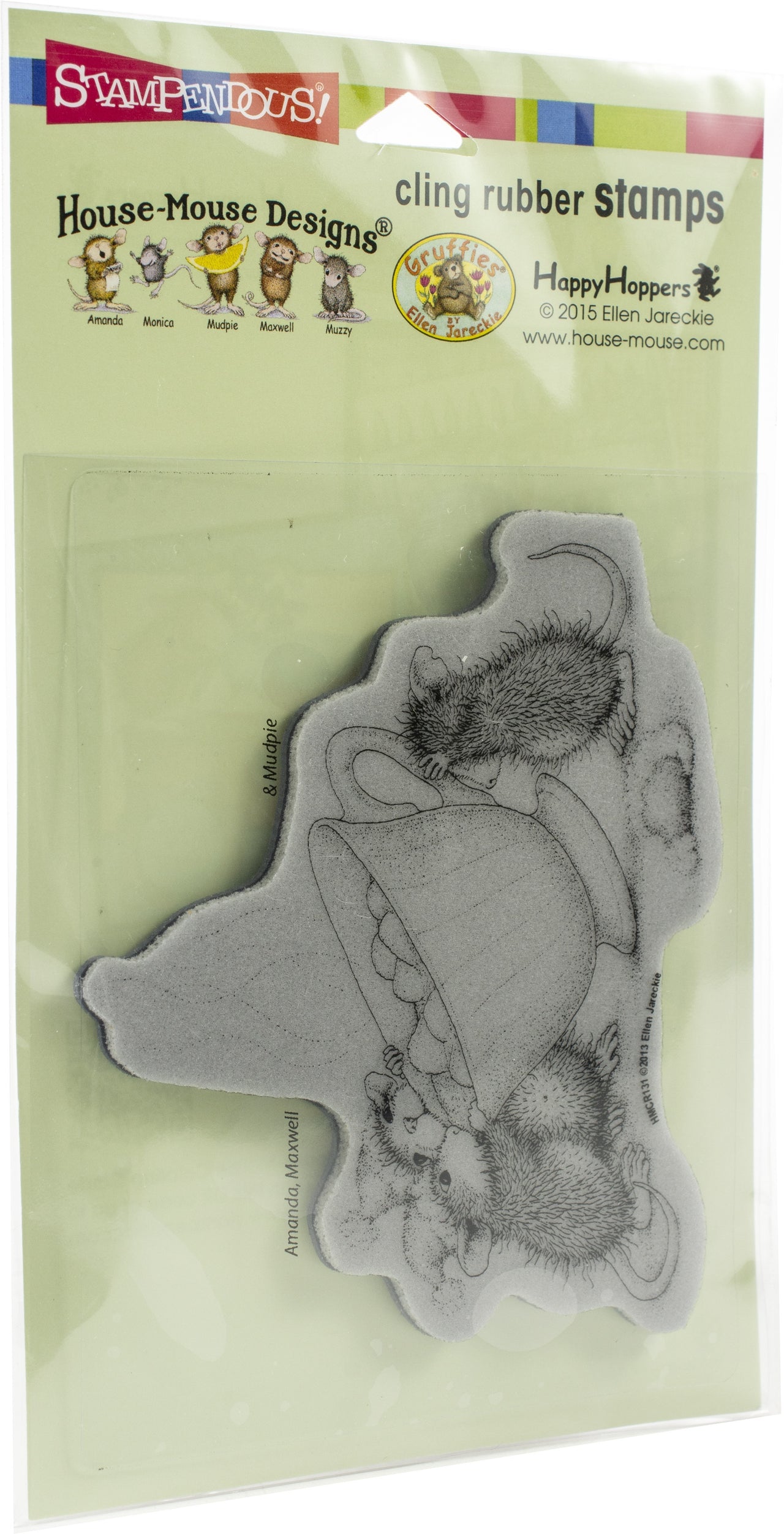 Stampendous House Mouse Cling Stamp - Sharing A Sip