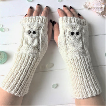 'Summer Owl' No Digit Mitts