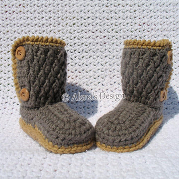 Buttoned Toddler Booties