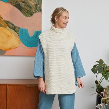Bib Tank - Slipover Knitting Pattern For Women in Debbie Bliss Cashmerino Chunky by Debbie Bliss