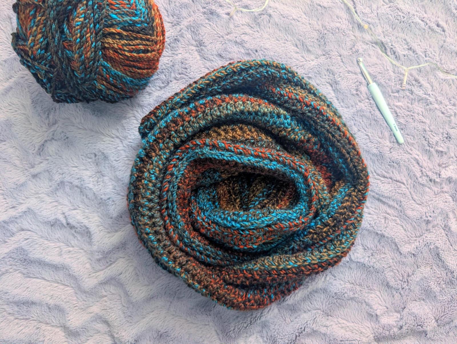 Crochet Textured Man Scarf Pattern