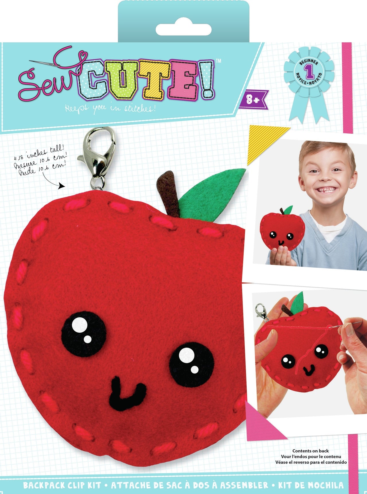 American Crafts Sew Cute! Needlepoint Kit - Mini Apple
