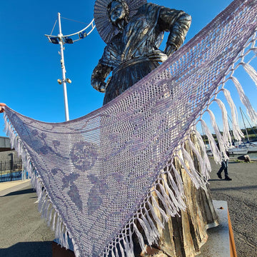Ossetian-Inspired Filet Crochet Shawl Pattern