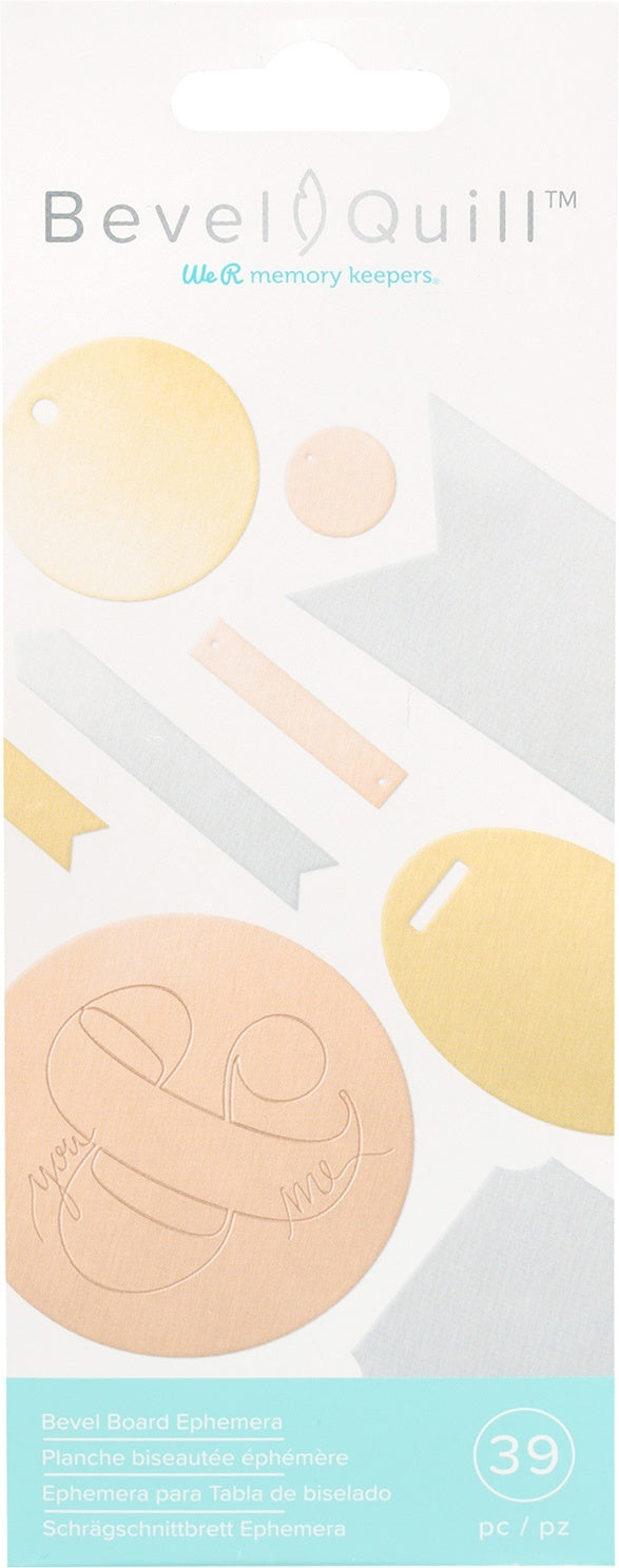 We R Memory Keepers Bevel Quill Board Ephemera 39/Pkg - Assorted Shapes