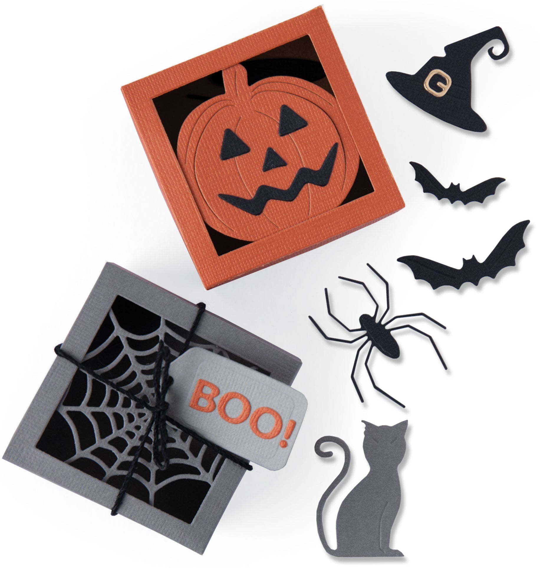Sizzix Thinlits Dies By Georgie Evans 12/Pkg - Box-Spooky Silhouette