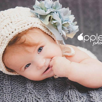 Basket Weave Baby Bonnet