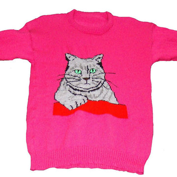 Grey Kitty Cat Jumper