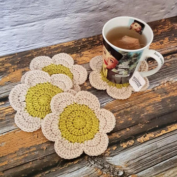Flower Power Coasters - 6 Petals