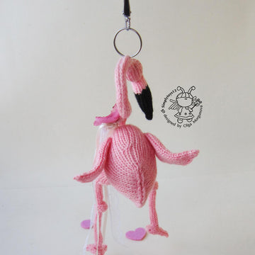 Keychain Pink flamingo