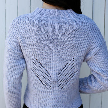 1914 Cropped Eyelet Sweater