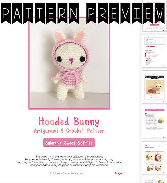 Hooded Bunny Rabbit Amigurumi Doll