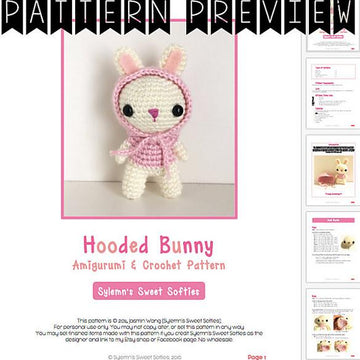 Hooded Bunny Rabbit Amigurumi Doll