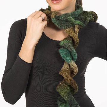 Ruffled Scarf in Plymouth Boku - F188