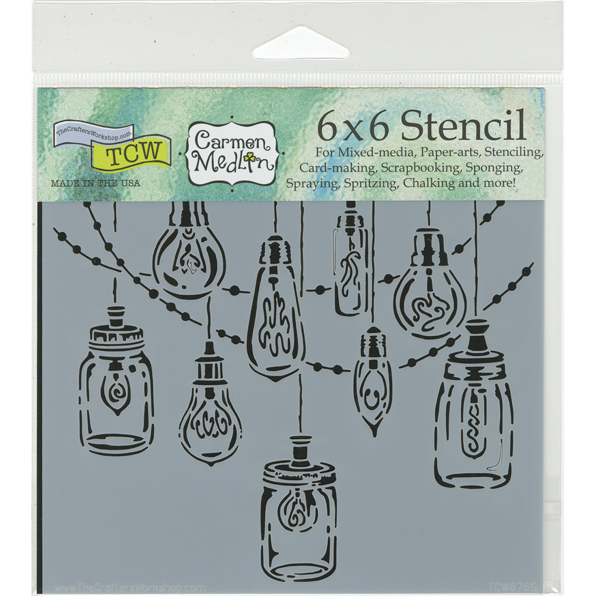 The Crafter's Workshop Crafter's Workshop Template 6"X6" - Party Lights
