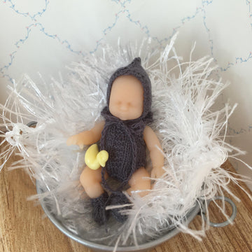 1:12 Baby Romper, Pixie Hat and Booties