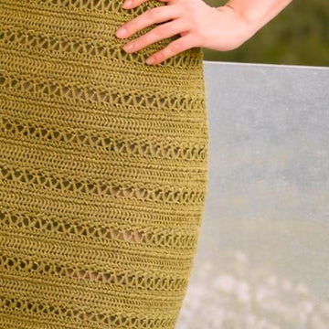 Crochet Pattern Summer Dress GreenVelvet | Cotton Crochet Dress | Women's Summer Dress PDF