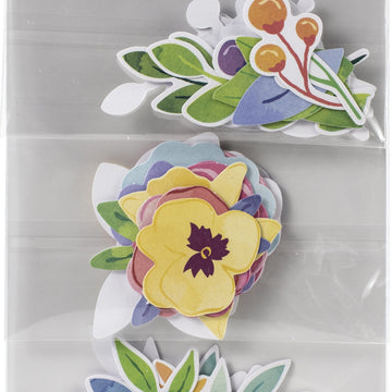 American Crafts Paige Evans Bloom Street Ephemera Cardstock Die-Cuts 50/Pkg - Mixed Floral