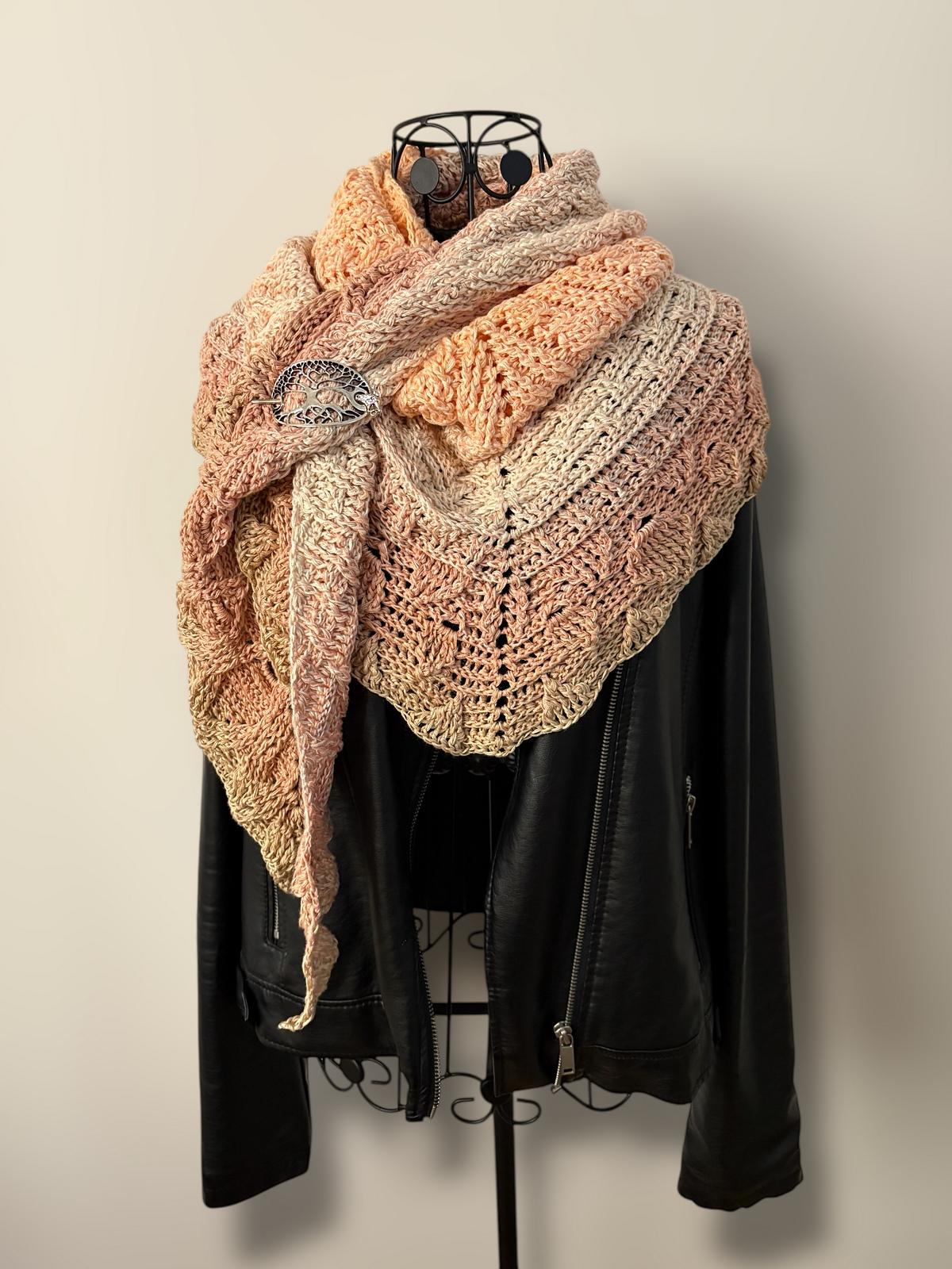 Flat Triangular Scarf "Gaia"