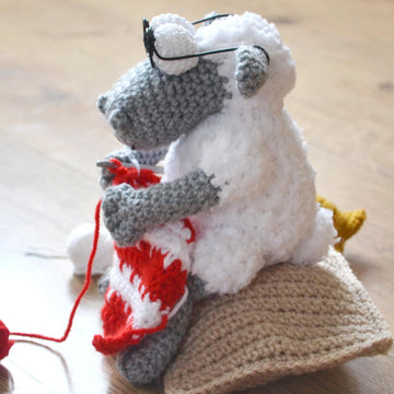 Crochet Granny Sheep. Amigurumi Toy. Farm Animal. Retirement Gift
