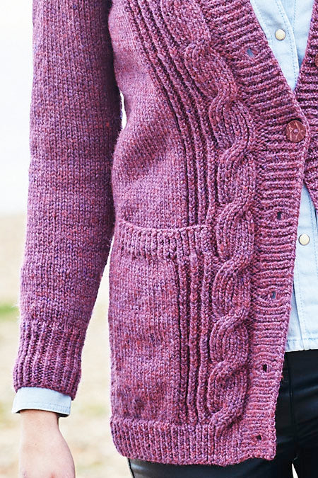 Cardigans With Pockets in Stylecraft Highland Heathers Aran - 9871 - Downloadable PDF