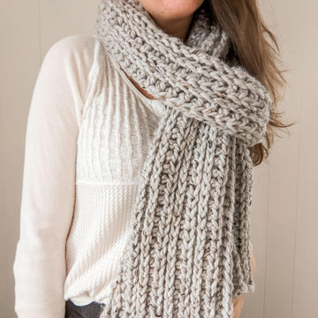 Knit-Look Crochet Scarf