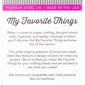 My Favorite Things Die-namics Die - Birth-Yay