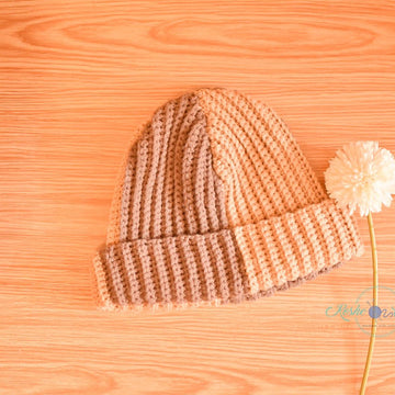 Simple sc back loop beanie