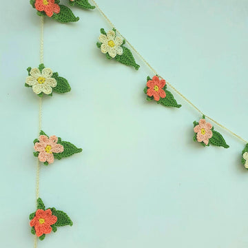 Spring easter flower garland