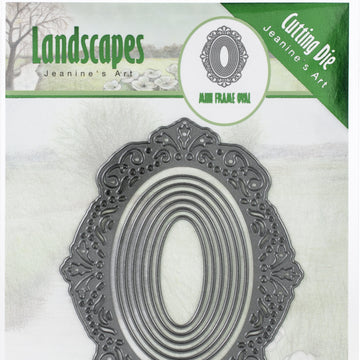 Find It Trading Jeanine's Art Die - Oval Frame, Landscapes