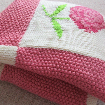 Rose and Moss Blanket
