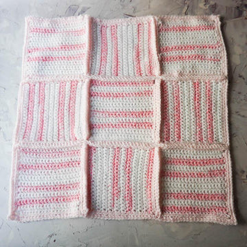 Gentle Stripes and Textures Baby Blanket