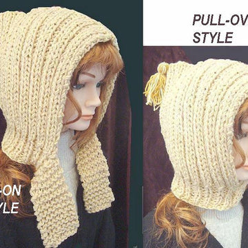 415 RIB KNIT HOOD