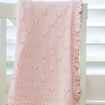 Rosebuds and Ruffles Baby Blanket