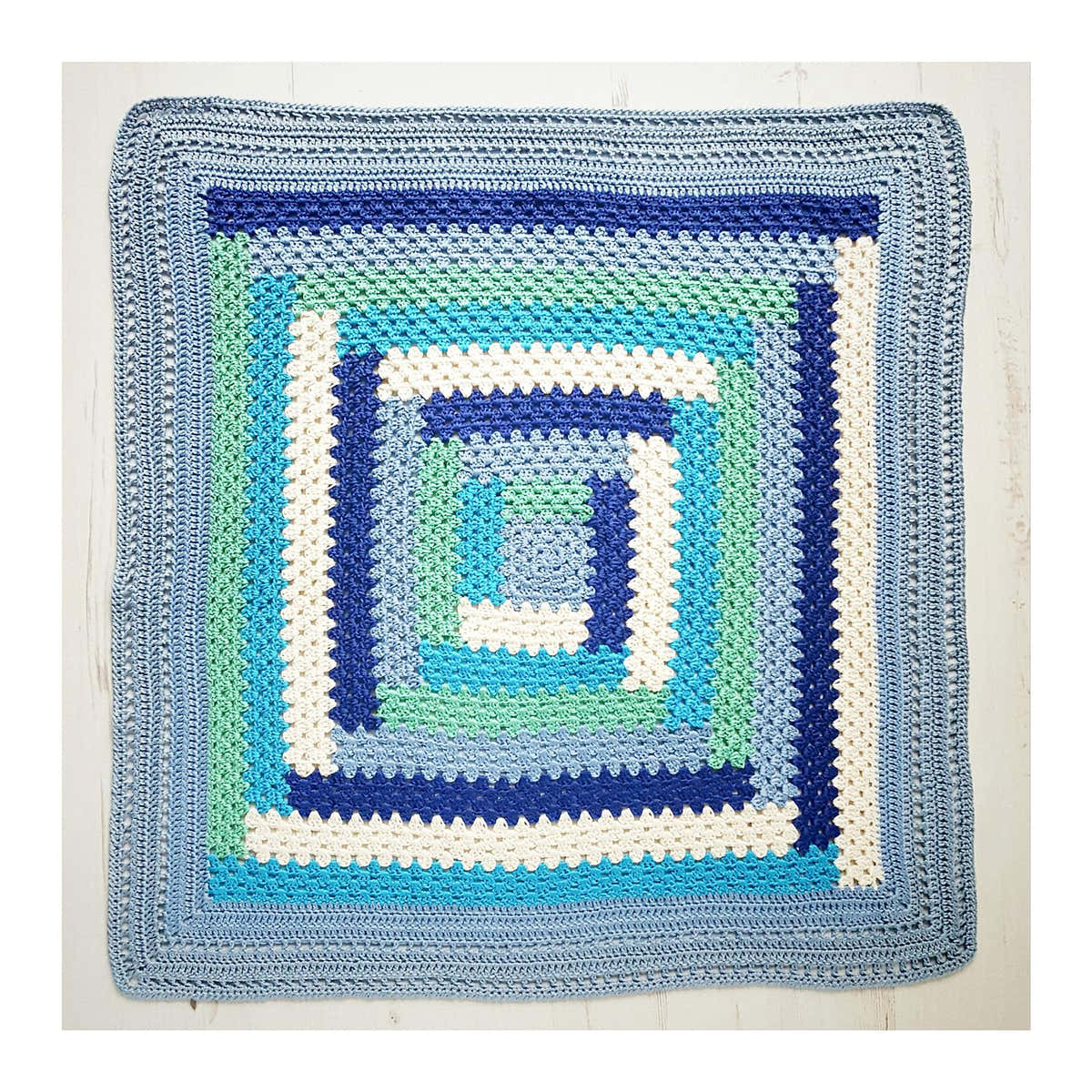 Blanket :: Log Cabin Baby Buggy Afghan