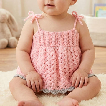Häkelanleitung für ein Baby Top -abwandelbar in jede Größe
