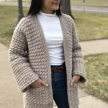 Even moss stitch sweater