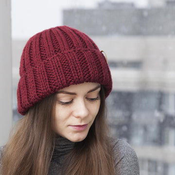 2x2 Ribbed Hat - classic fisherman beanie + VIDEO