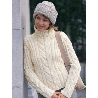 Urban Aran Pullover w Toque in Patons Shetland Chunky
