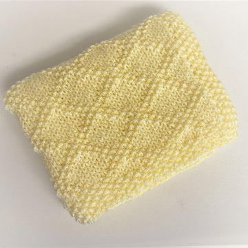 Diamonds Baby Blanket in Aran Yarn