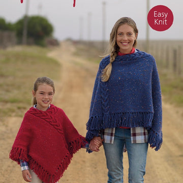 Ponchos in Hayfield Chunky Tweed - 7812- Downloadable PDF