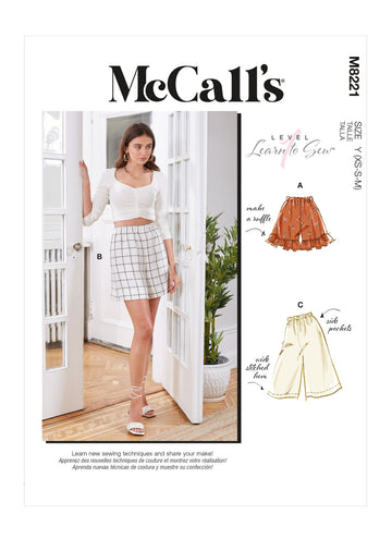 McCall's Misses' Shorts M8221 - Sewing Pattern