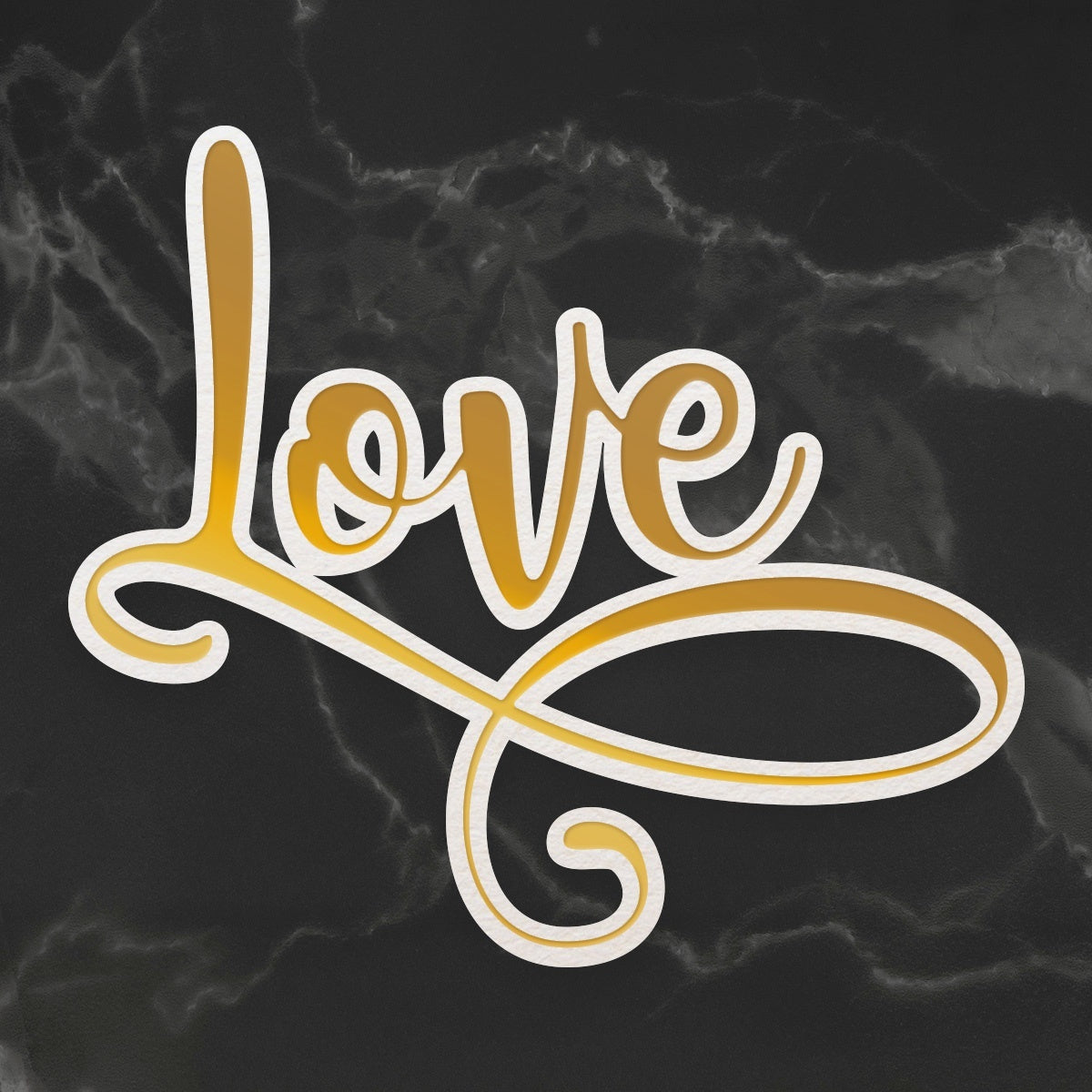 Artdeco Creations Delightful Sentiments Cut, Foil & Emboss Dies - Love 2.9"X2.5"