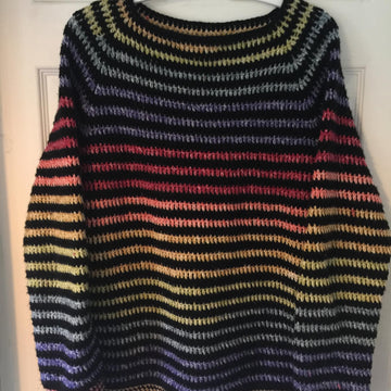 Rainbow Stripey Raglan