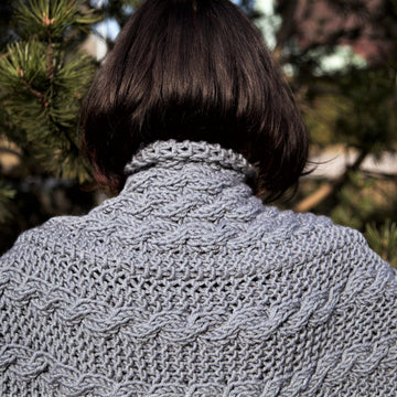Silver Cocoon Shrug