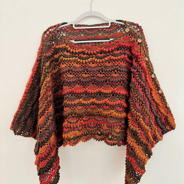 Fall Winter Layering Poncho: 2-in-1 Design