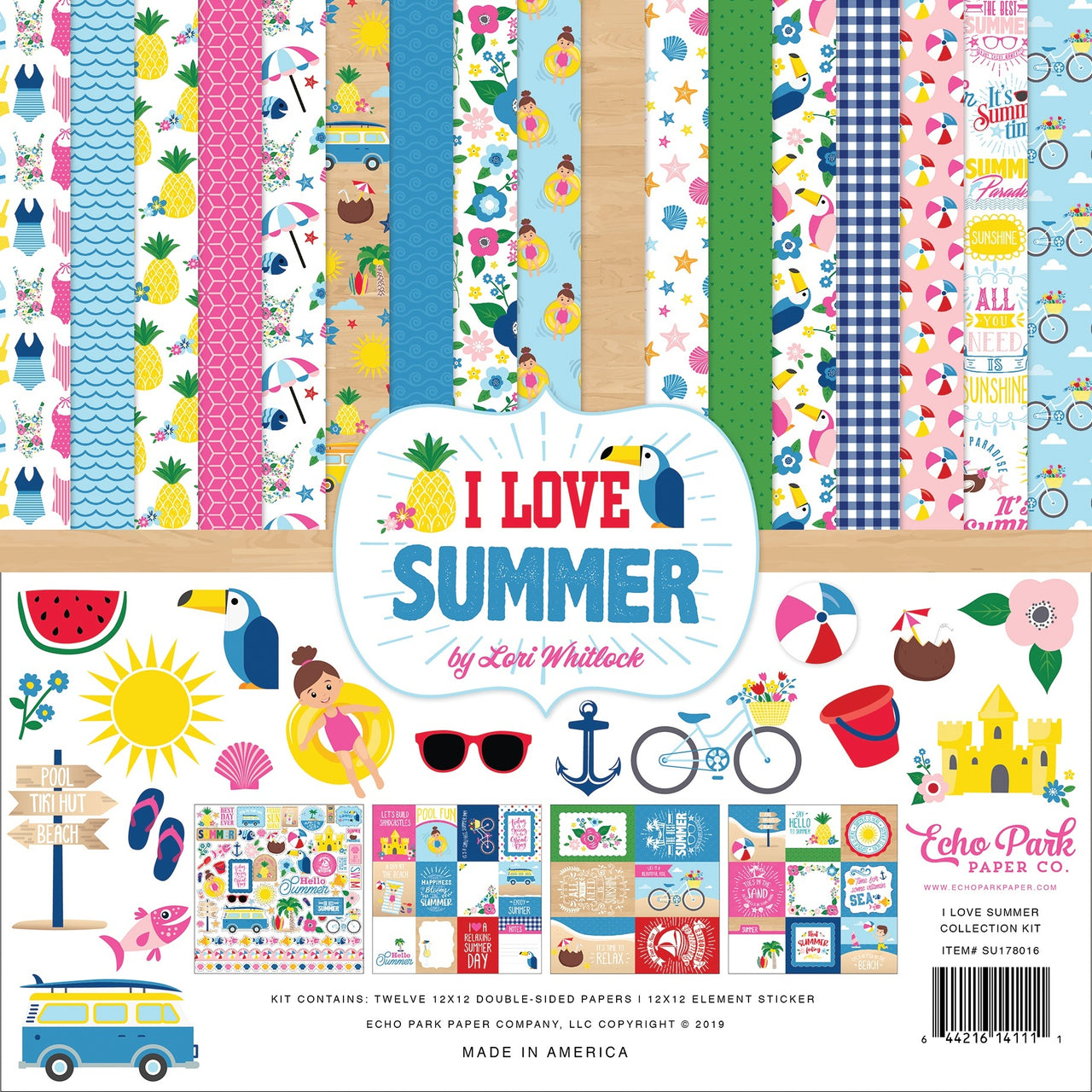 Echo Park Paper Echo Park Collection Kit 12"X12" - I Love Summer