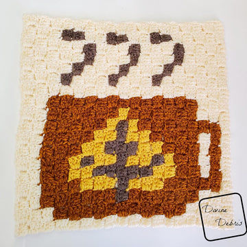 C2C Tiny Fall Leaf Cup Afghan Square